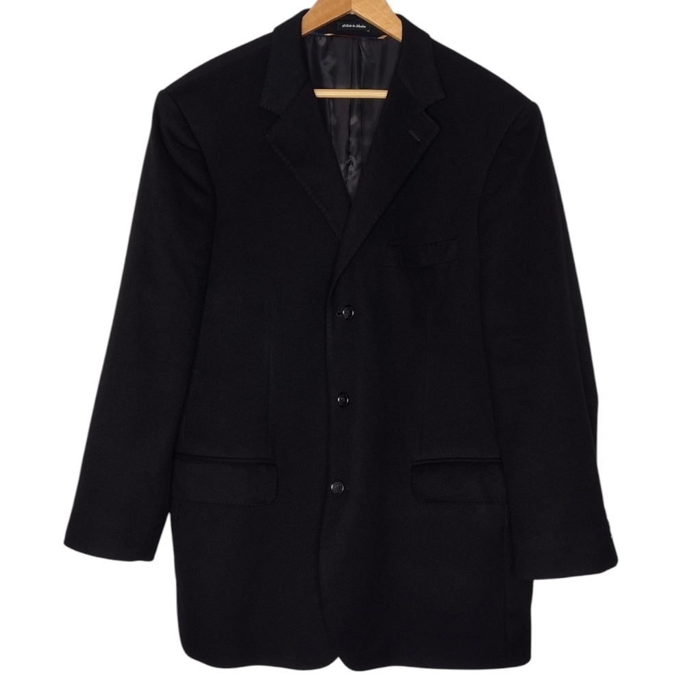 J. Crew Season Holiday 100% Cashmere Black Sport Coats Blazer Jacket Sz 46R